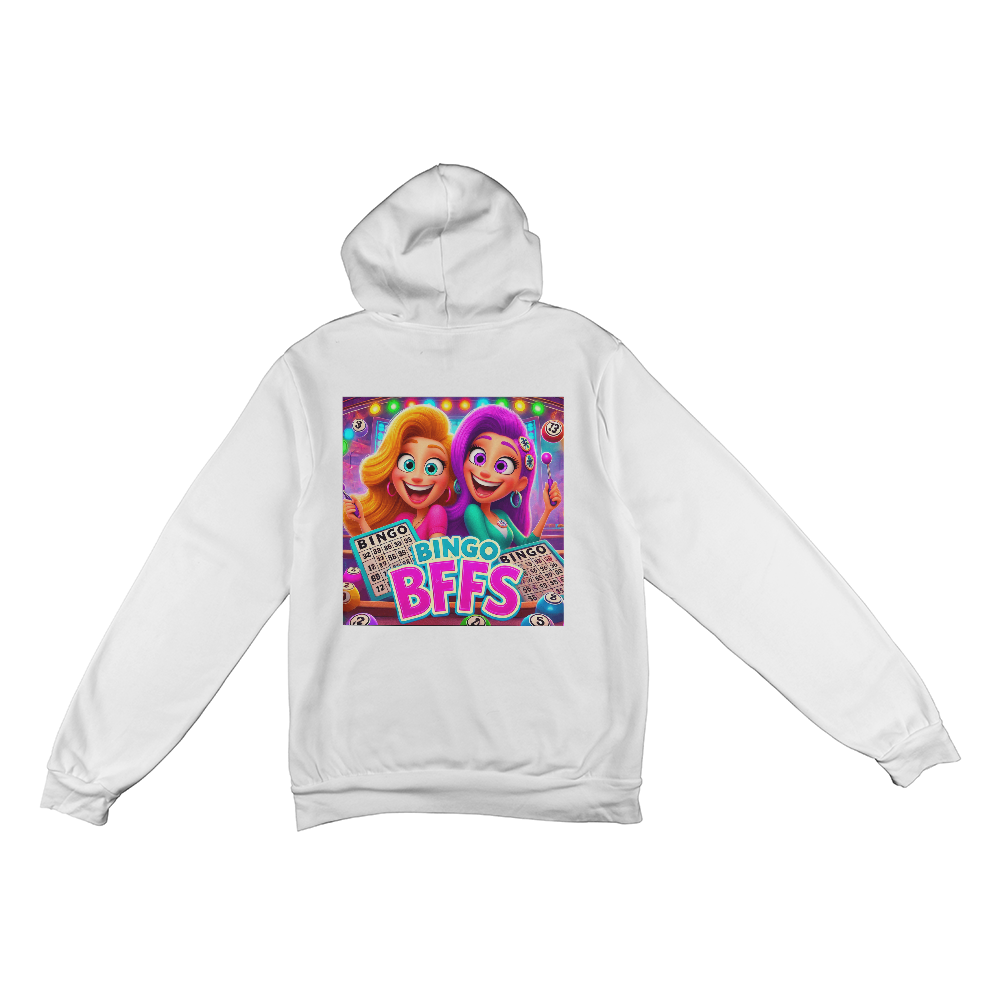 Bingo BFFS 1 - Bella + Canvas 3719 Pullover Fleece Hoodie Back Print - Gift for Her
