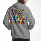 Bingo 1 - Bella + Canvas 3719 Pullover Fleece Hoodie Back Print - Gift for Her - Gift for Him
