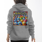 Bingo 1 - Bella + Canvas 3719 Pullover Fleece Hoodie Back Print - Gift for Her - Gift for Him