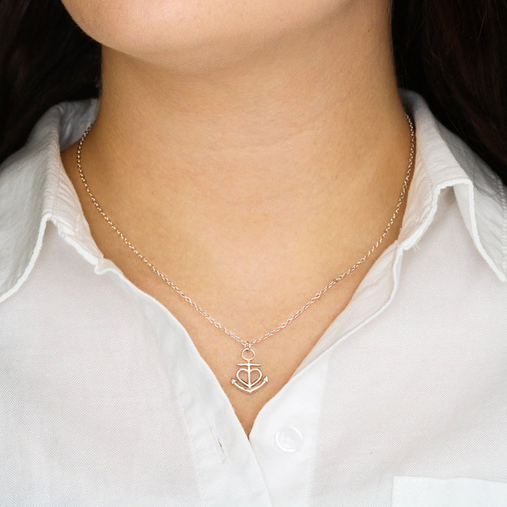 Faith Anchor Necklace – Gift for Her - Gift for Him