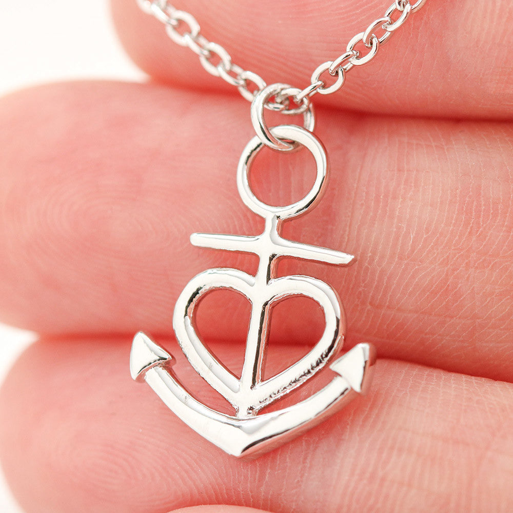 Faith Anchor Necklace – Gift for Her - Gift for Him