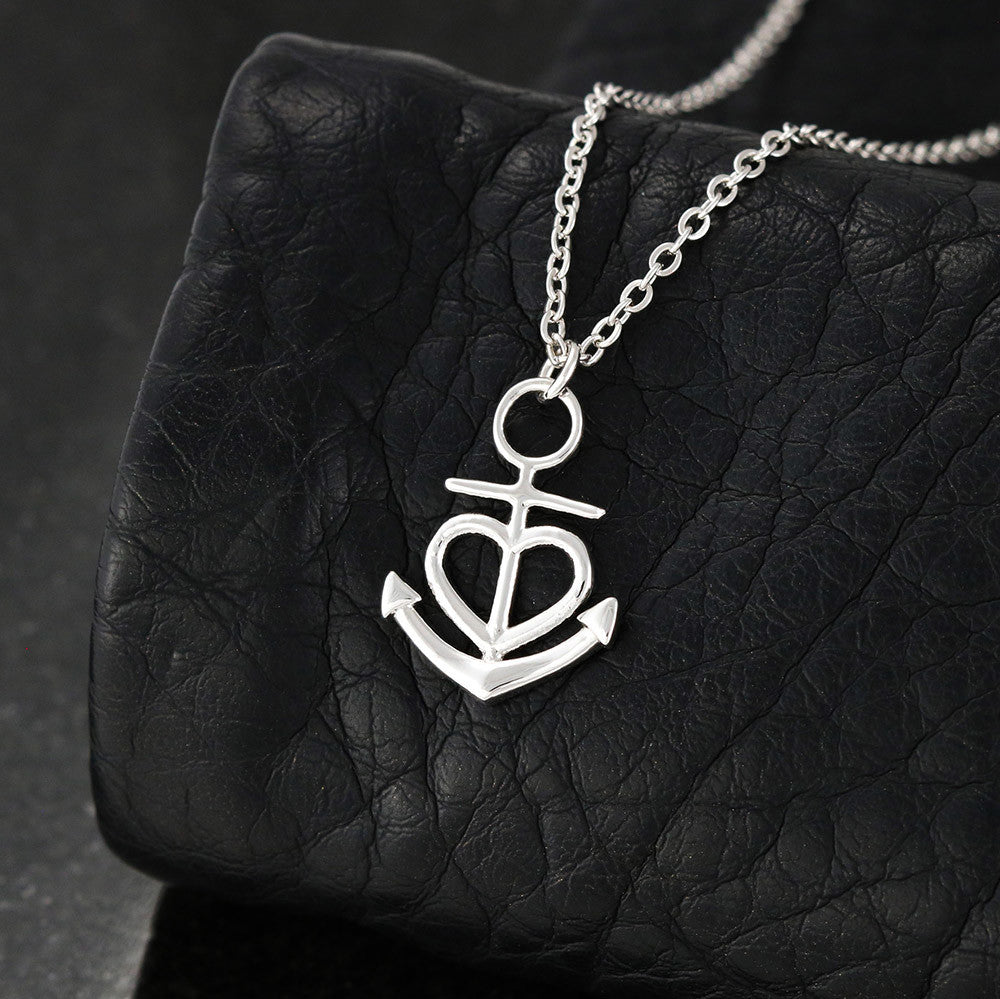 Faith Anchor Necklace – Gift for Her - Gift for Him