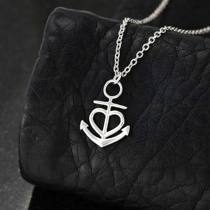 Faith Anchor Necklace – Gift for Her - Gift for Him