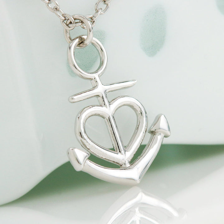 Faith Anchor Necklace – Gift for Her - Gift for Him