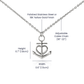 Faith Anchor Necklace – Gift for Her - Gift for Him