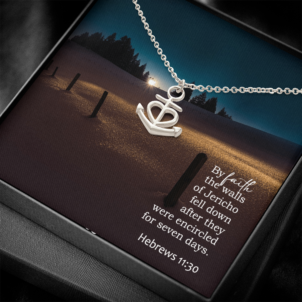 Faith Anchor Necklace – Gift for Her - Gift for Him