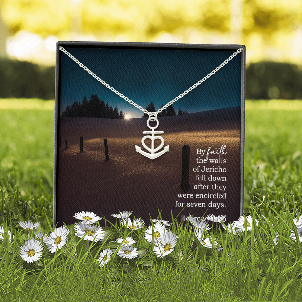 Faith Anchor Necklace – Gift for Her - Gift for Him