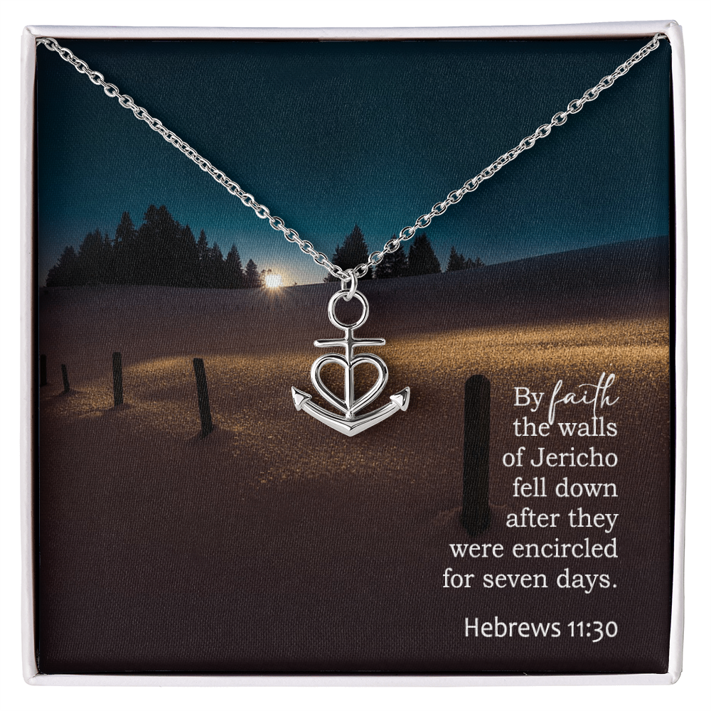 Faith Anchor Necklace – Gift for Her - Gift for Him