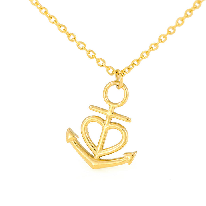 Faith Anchor Necklace – Gift for Her - Gift for Him
