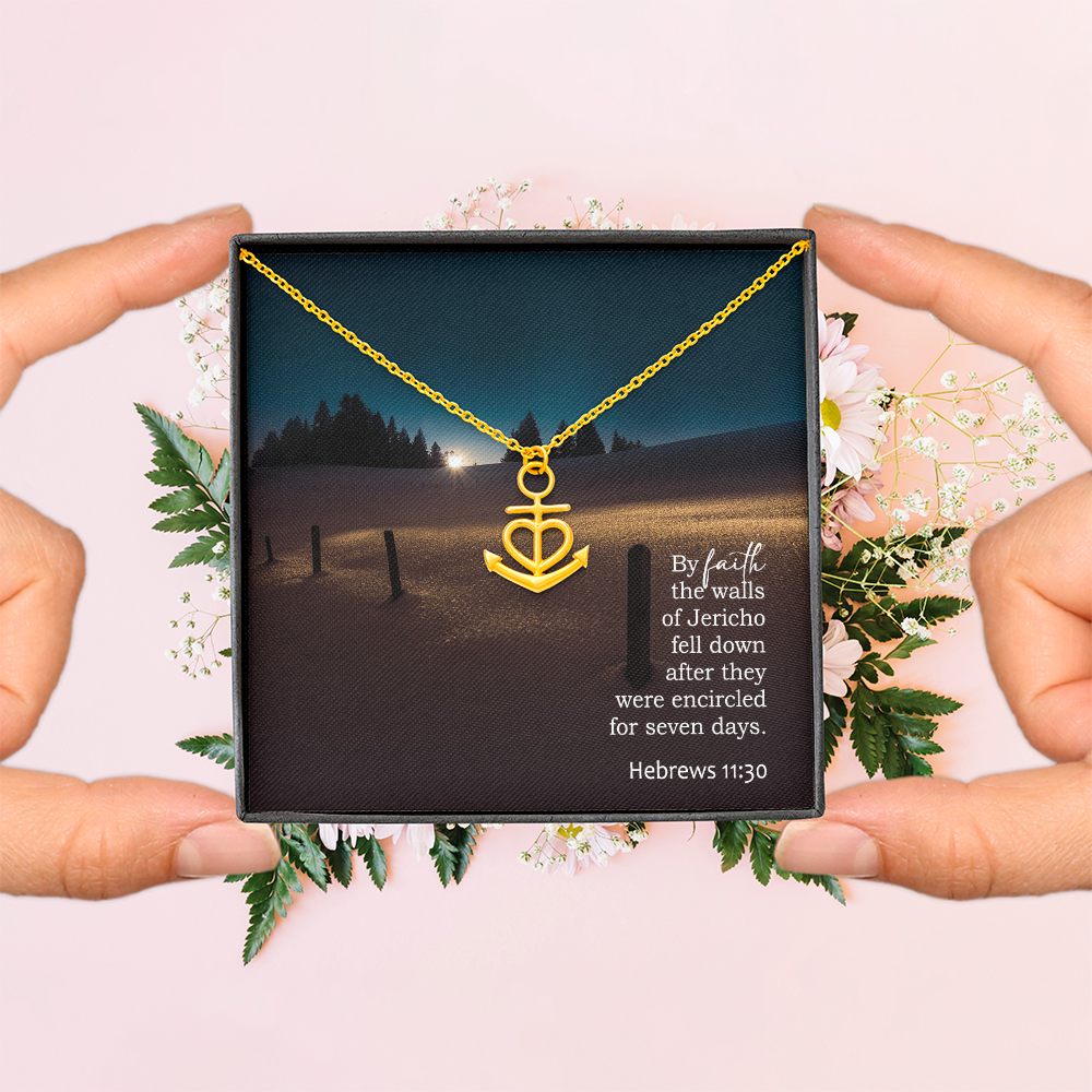 Faith Anchor Necklace – Gift for Her - Gift for Him
