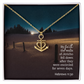 Faith Anchor Necklace – Gift for Her - Gift for Him