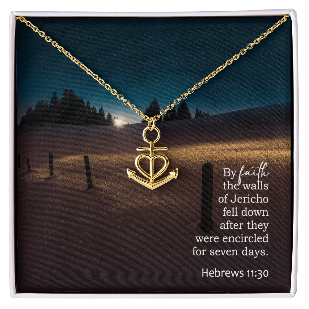 Faith Anchor Necklace – Gift for Her - Gift for Him