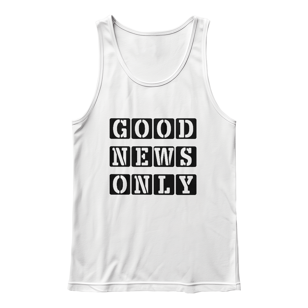 Good News Only - 3480 Bella + Canvas Unisex Jersey Tank Front Print - Gift for Her - Gift for Him