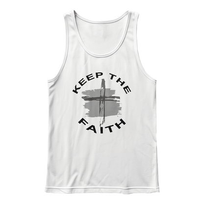 Keep The Faith - 3480 Bella + Canvas Unisex Jersey Tank Front Print - Gift for Her - Gift for Him