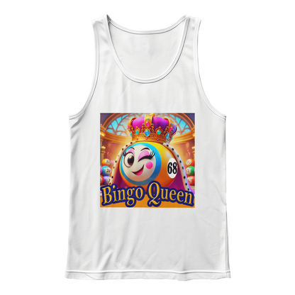 Bingo Queen - Bella + Canvas 3480 Unisex Jersey Tank Front Print - Gift for Her