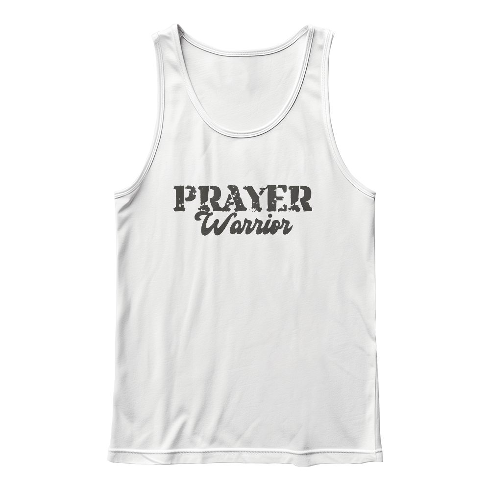 Prayer Warrior - 3480 Bella + Canvas Unisex Jersey Tank Front Print - Gift for Her - Gift for Him