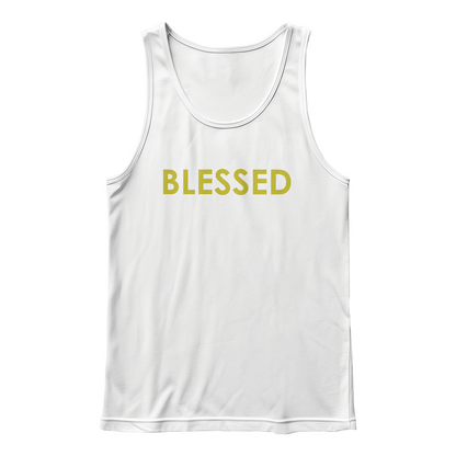 Blessed - 3480 Bella + Canvas Unisex Jersey Tank Front Print - Gift for Her - Gift for Him