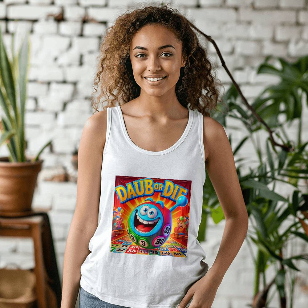Daub Or Die - 3480 Bella + Canvas Unisex Jersey Tank Front Print - Gift for Her - Gift for Him