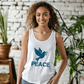 PEACE - 3480 Bella + Canvas Unisex Jersey Tank Front Print - Gift for Her - Gift for Him