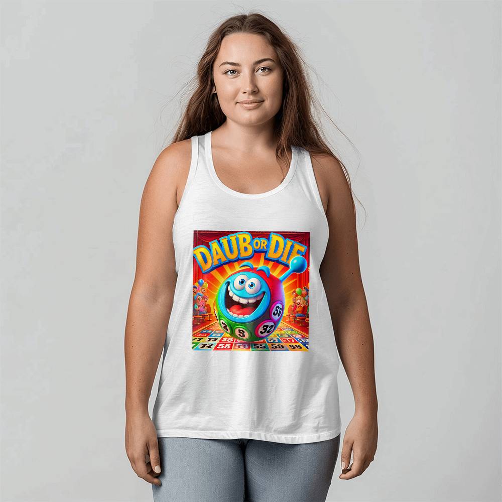 Daub Or Die - 3480 Bella + Canvas Unisex Jersey Tank Front Print - Gift for Her - Gift for Him