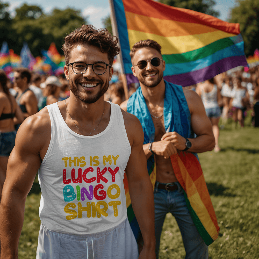 This Is My Lucky Bingo Shirt - Bella + Canvas 3480 Unisex Jersey Tank Front Print - Gift for Her - Gift for Him