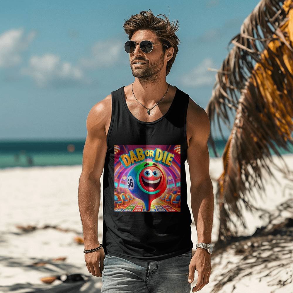 Dab Or Die 1 - 3480 Bella + Canvas Unisex Jersey Tank Front Print - Gift for Her - Gift for Him