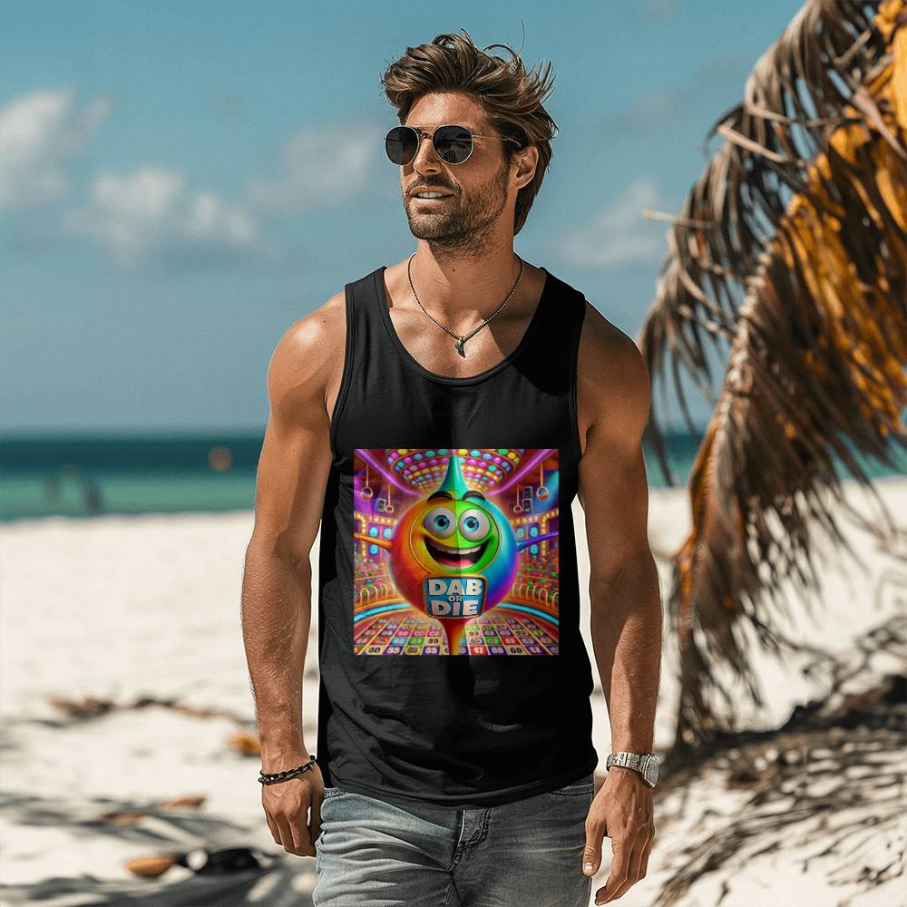 Dab Or Die 2 - 3480 Bella + Canvas Unisex Jersey Tank Front Print - Gift for Her - Gift for Him
