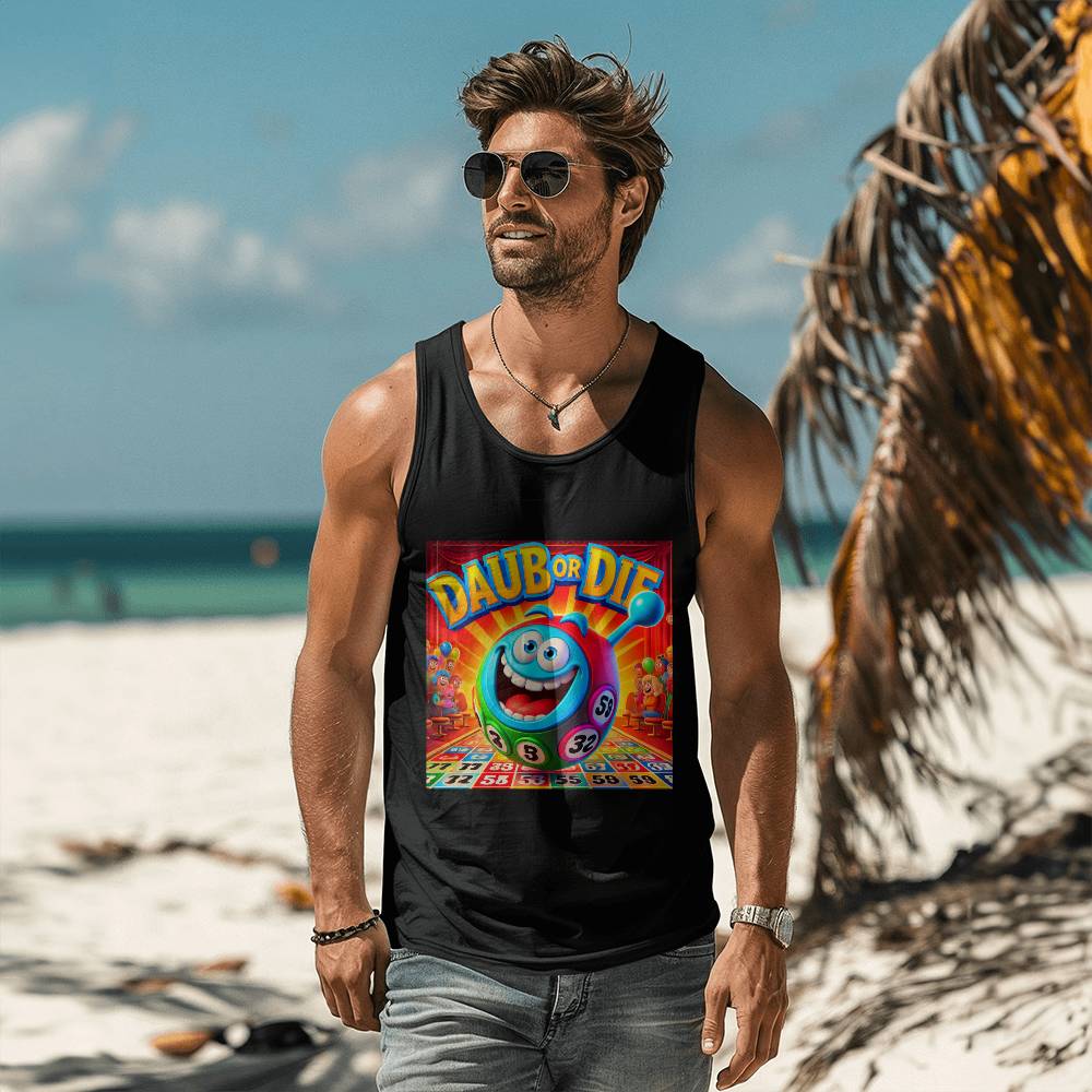 Daub Or Die - 3480 Bella + Canvas Unisex Jersey Tank Front Print - Gift for Her - Gift for Him