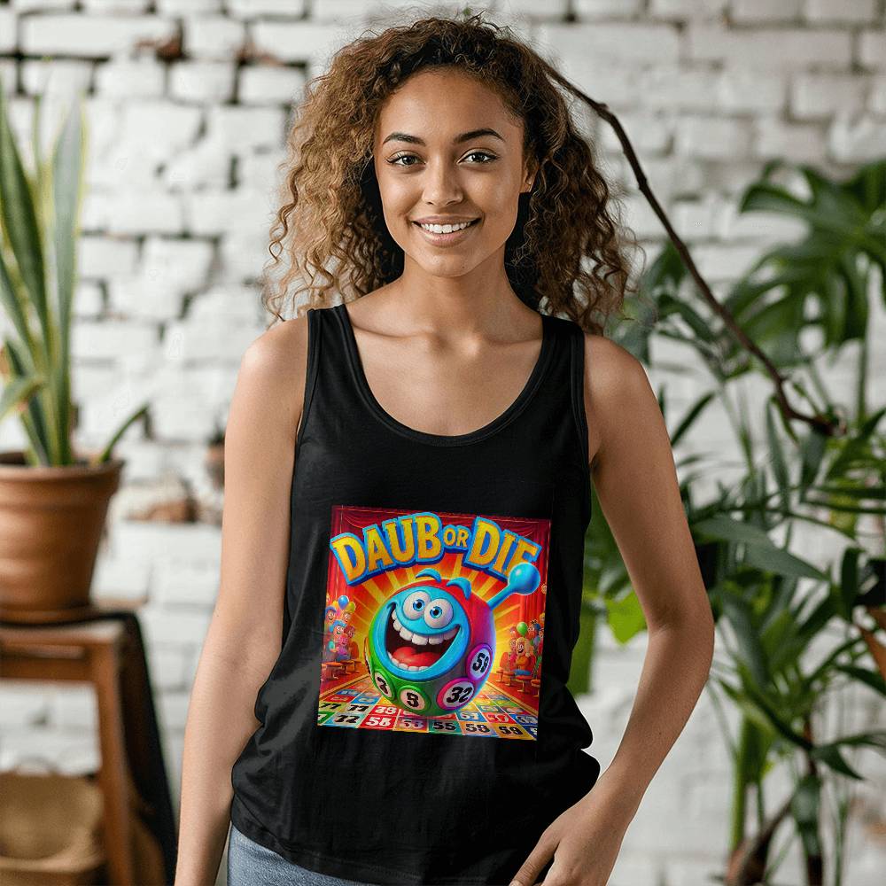 Daub Or Die - 3480 Bella + Canvas Unisex Jersey Tank Front Print - Gift for Her - Gift for Him