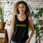 Blessed - 3480 Bella + Canvas Unisex Jersey Tank Front Print - Gift for Her - Gift for Him