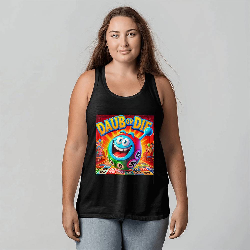 Daub Or Die - 3480 Bella + Canvas Unisex Jersey Tank Front Print - Gift for Her - Gift for Him
