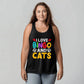 I Love Bingo And Cats - 3480 Bella + Canvas Unisex Jersey Tank Front Print - Gift for Her - Gift for Him