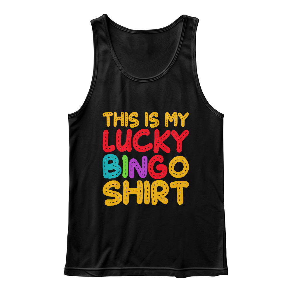 This Is My Lucky Bingo Shirt - Bella + Canvas 3480 Unisex Jersey Tank Front Print - Gift for Her - Gift for Him