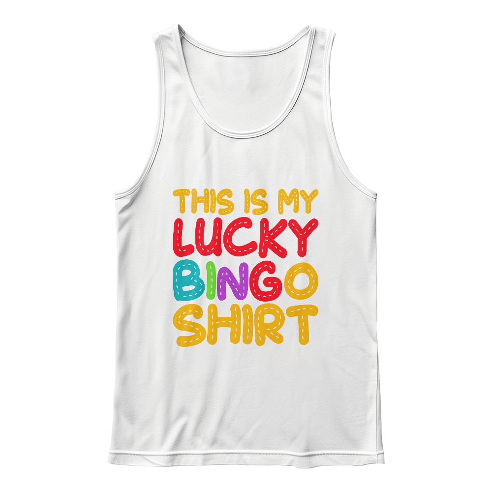 This Is My Lucky Bingo Shirt - Bella + Canvas 3480 Unisex Jersey Tank Front Print - Gift for Her - Gift for Him