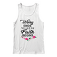 Worry Ends When Faith Begins - 3480 Bella + Canvas Unisex Jersey Tank Front Print - Gift for Her