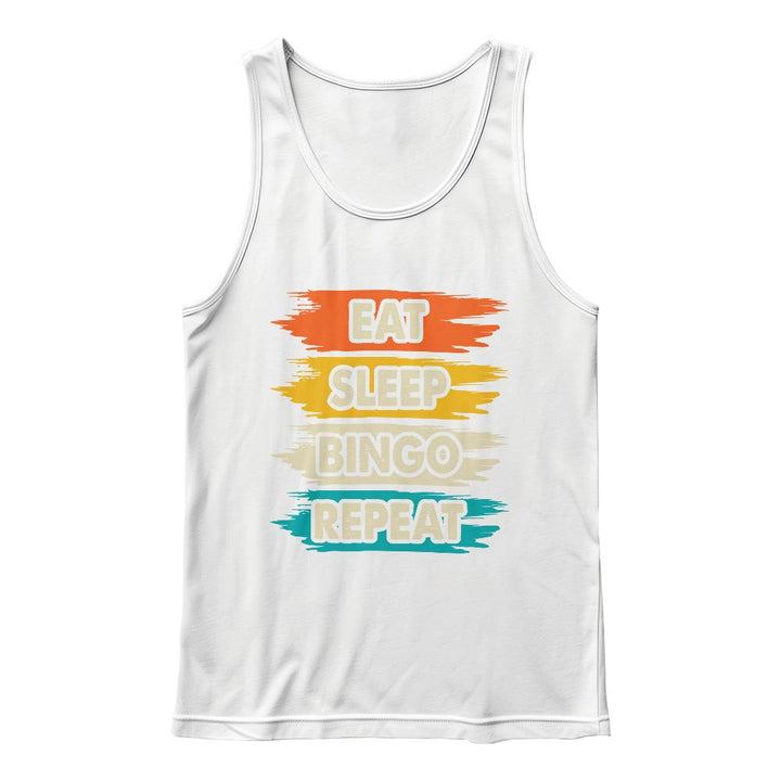Eat Sleep Bingo Repeat – Unisex Tank Top – Gift for Her – Gift for Him