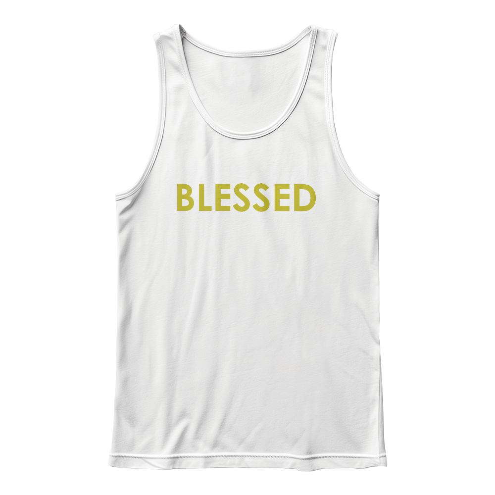 Blessed - 3480 Bella + Canvas Unisex Jersey Tank Front Print - Gift for Her - Gift for Him