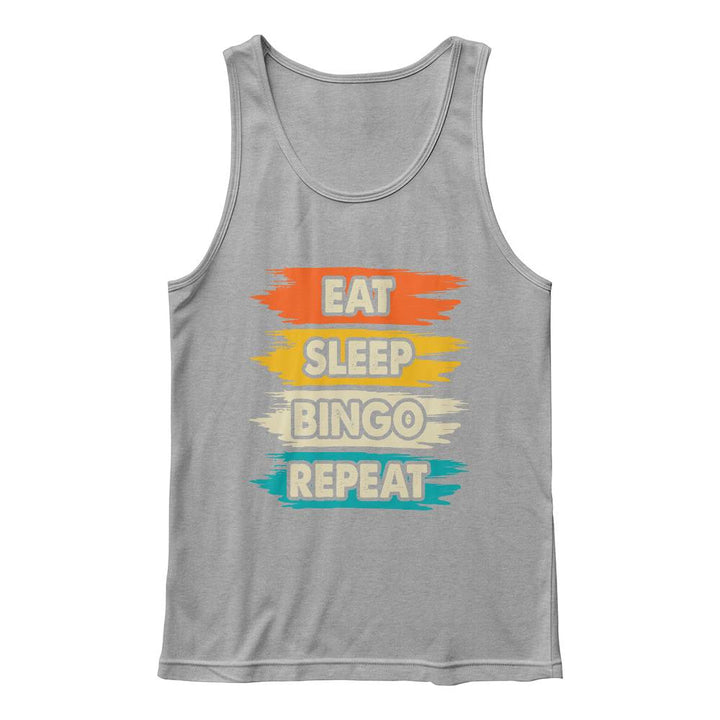 Eat Sleep Bingo Repeat – Unisex Tank Top – Gift for Her – Gift for Him