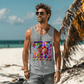 Bingo BFFS 1 - Bella + Canvas 3480 Unisex Jersey Tank Front Print - Gift for Her - Gift for Him