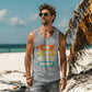 Eat Sleep Bingo Repeat - 3480 Bella + Canvas Unisex Jersey Tank Front Print - Gift for Her - Gift for Him
