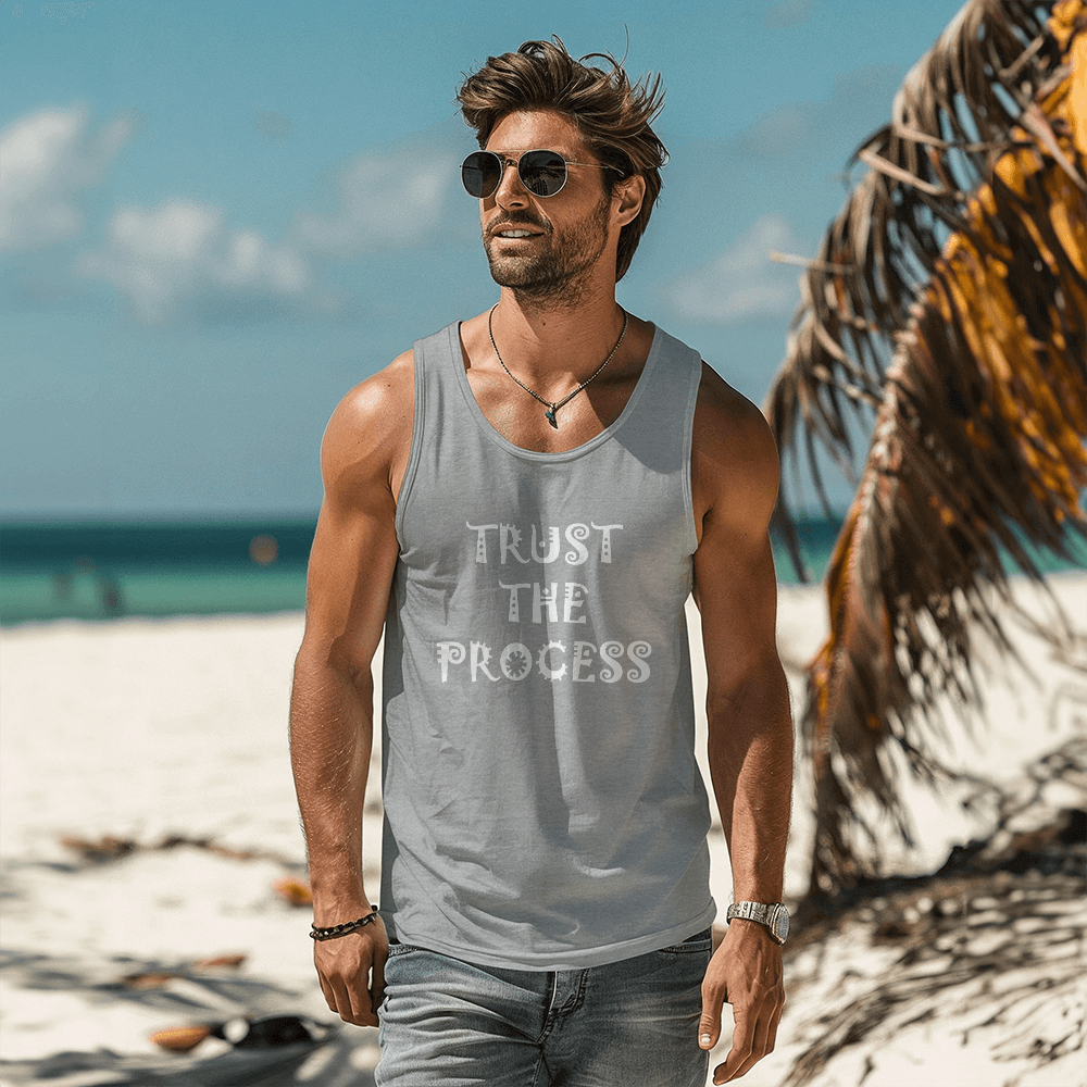 Trust The Process - 3480 Bella + Canvas Unisex Jersey Tank Front Print - Gift for Her - Gift for Him