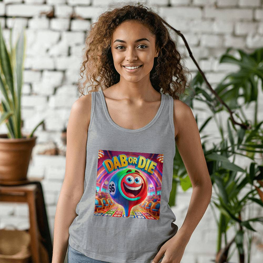 Dab Or Die 1 - 3480 Bella + Canvas Unisex Jersey Tank Front Print - Gift for Her - Gift for Him