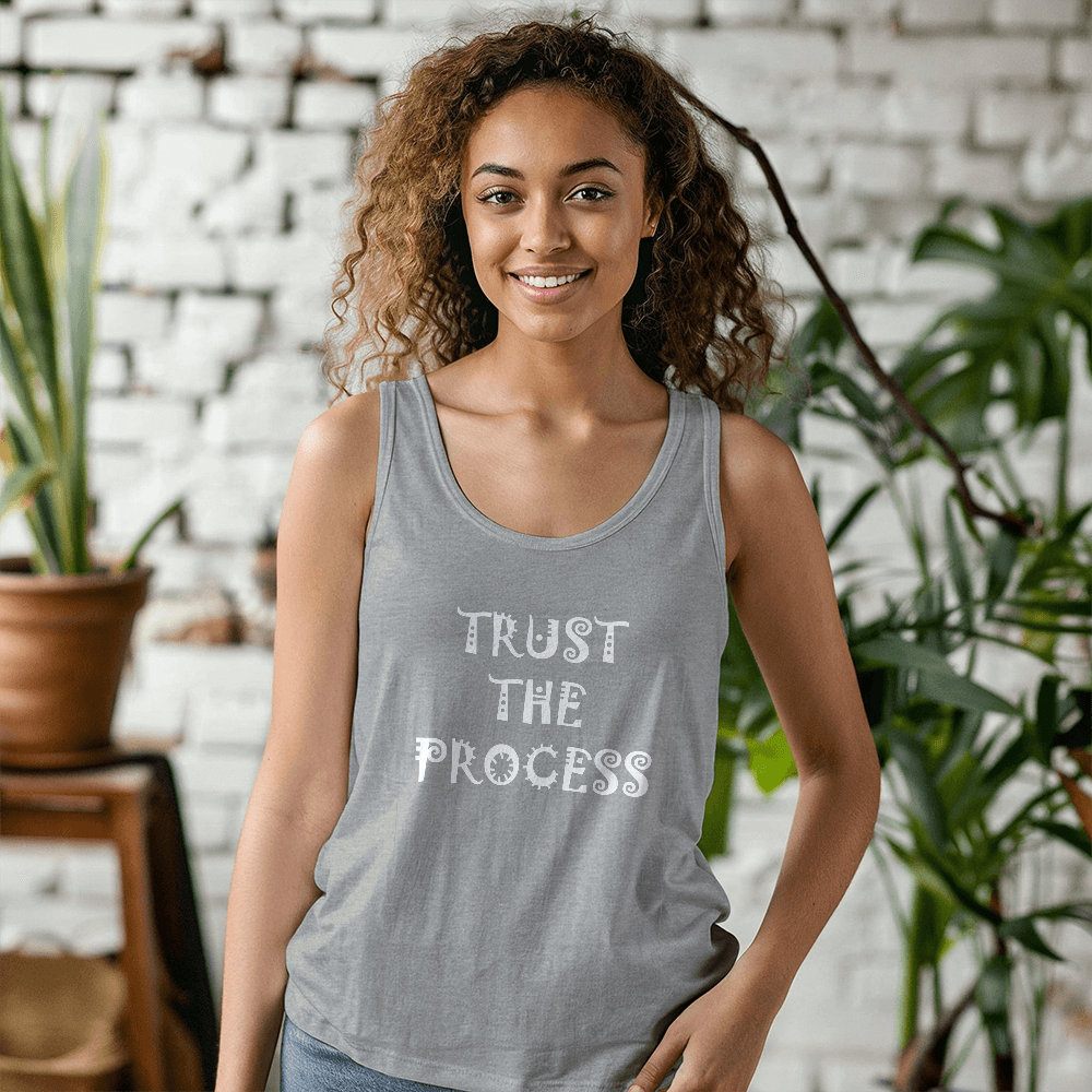 Trust The Process - 3480 Bella + Canvas Unisex Jersey Tank Front Print - Gift for Her - Gift for Him