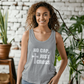 No Cap, Just Cross - 3480 Bella + Canvas Unisex Jersey Tank Front Print - Gift for Her - Gift for Him