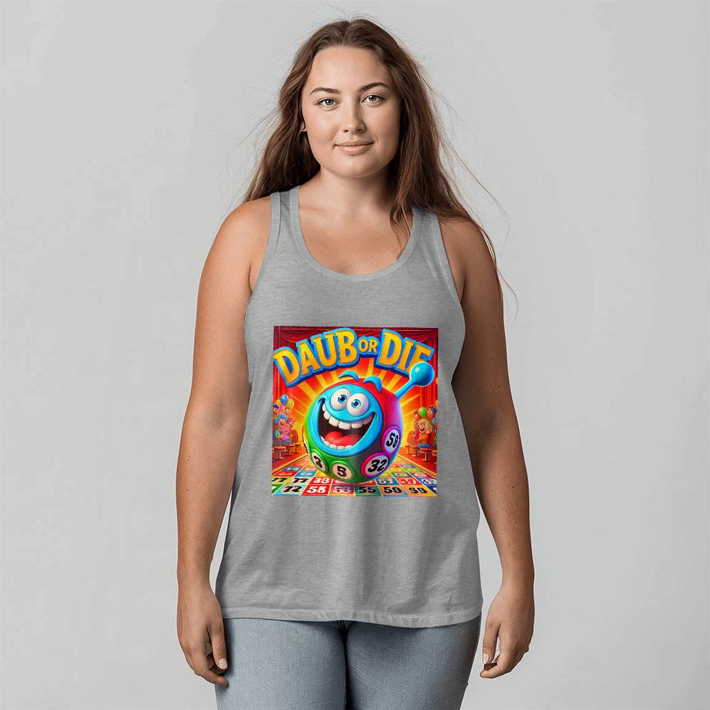Daub Or Die - 3480 Bella + Canvas Unisex Jersey Tank Front Print - Gift for Her - Gift for Him