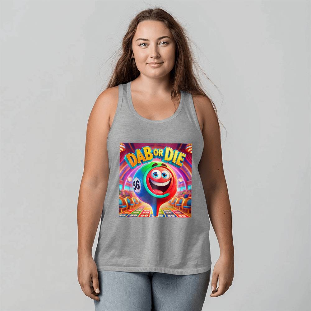 Dab Or Die 1 - 3480 Bella + Canvas Unisex Jersey Tank Front Print - Gift for Her - Gift for Him
