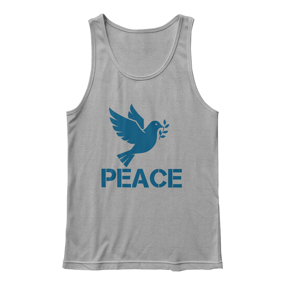 PEACE - 3480 Bella + Canvas Unisex Jersey Tank Front Print - Gift for Her - Gift for Him