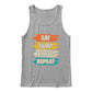 Eat Sleep Bingo Repeat - 3480 Bella + Canvas Unisex Jersey Tank Front Print - Gift for Her - Gift for Him