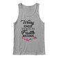 Worry Ends When Faith Begins - 3480 Bella + Canvas Unisex Jersey Tank Front Print - Gift for Her