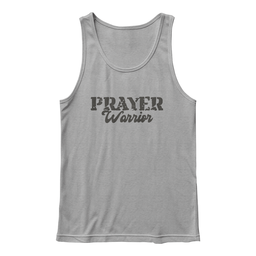 Prayer Warrior - 3480 Bella + Canvas Unisex Jersey Tank Front Print - Gift for Her - Gift for Him